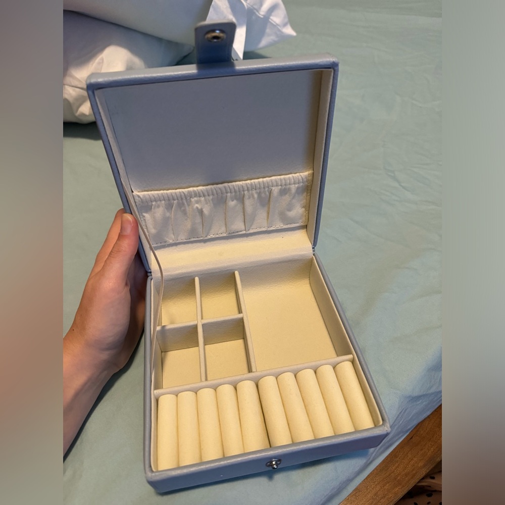 Light blue jewelry box